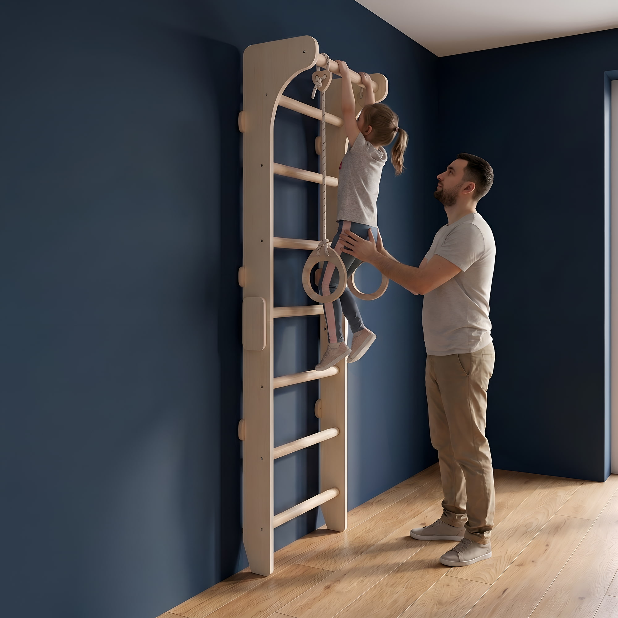 Sprossenwand mit Klimmzugstange Tween – Bild 11