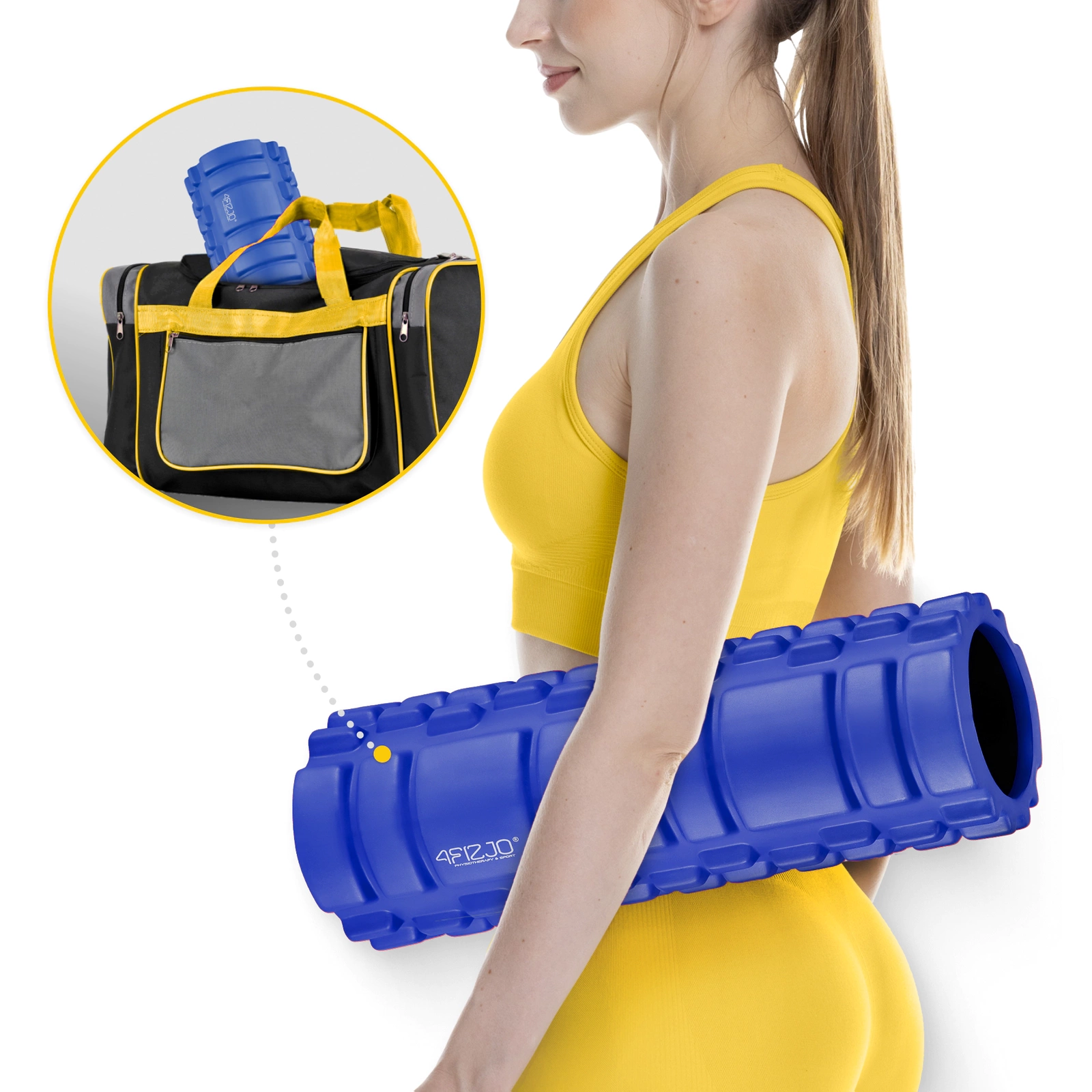 Faszienrolle mit Noppen EVA 33 cm – Bild 2
