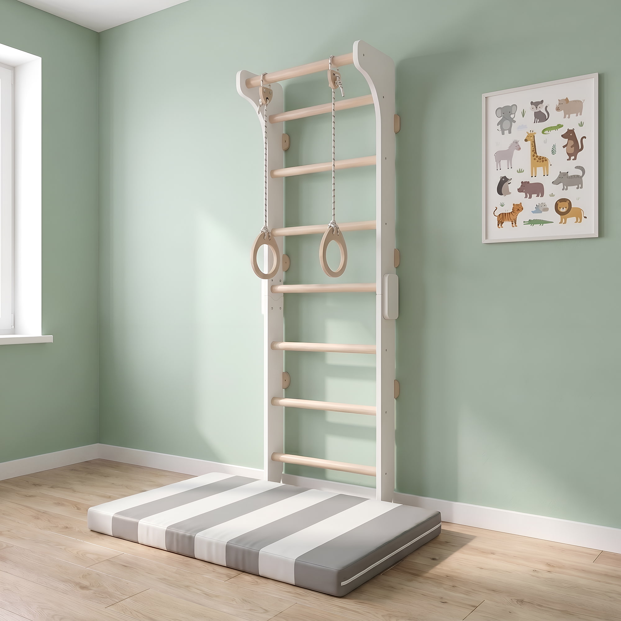 Sprossenwand mit Klimmzugstange Tween – Bild 13