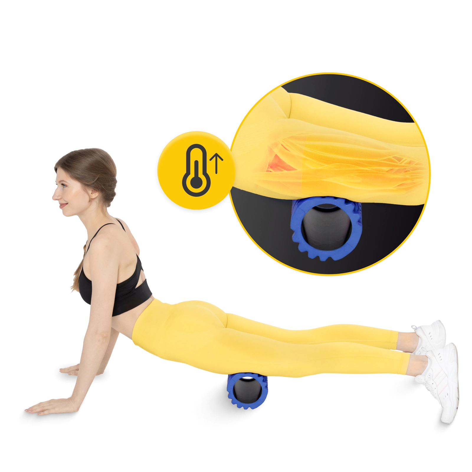 Faszienrolle mit Noppen EVA 33 cm – Bild 8