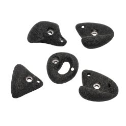 Klettergriffe M 5 Stück schwarz