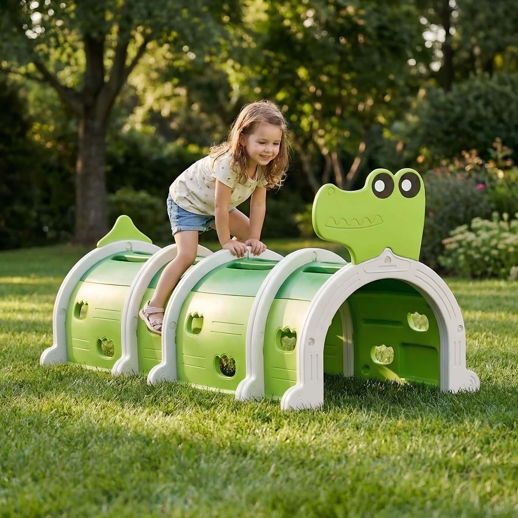 Klettertunnel für Kinder Krokodil – Bild 4