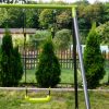 Doppelschaukel mit Kletternetz Deluxe – Bild 12