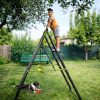 Doppelschaukel mit Kletternetz Deluxe – Bild 8