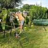 Doppelschaukel mit Kletternetz Deluxe – Bild 9