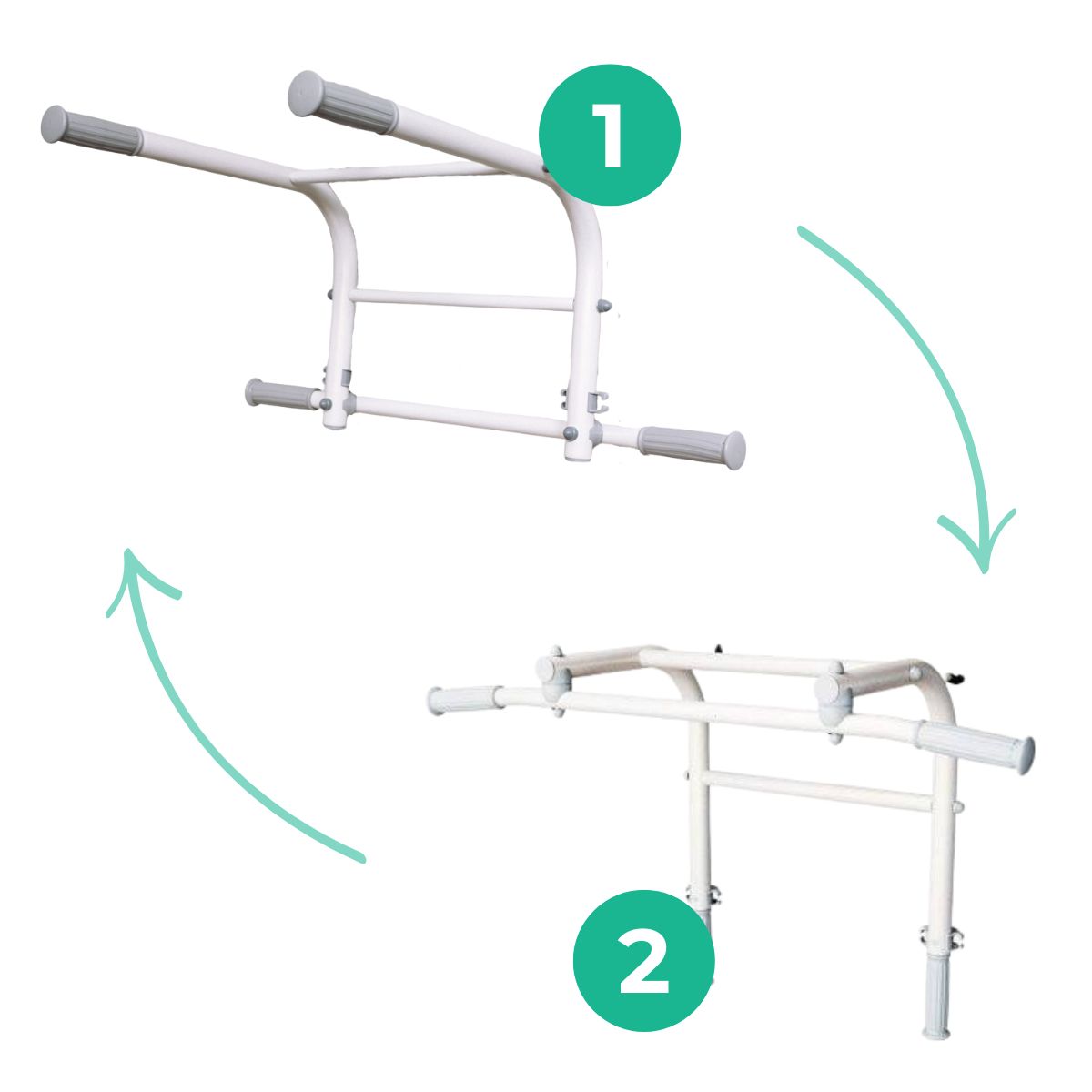 Klimmzugstange - Dip-Barren 2in1 – Bild 7