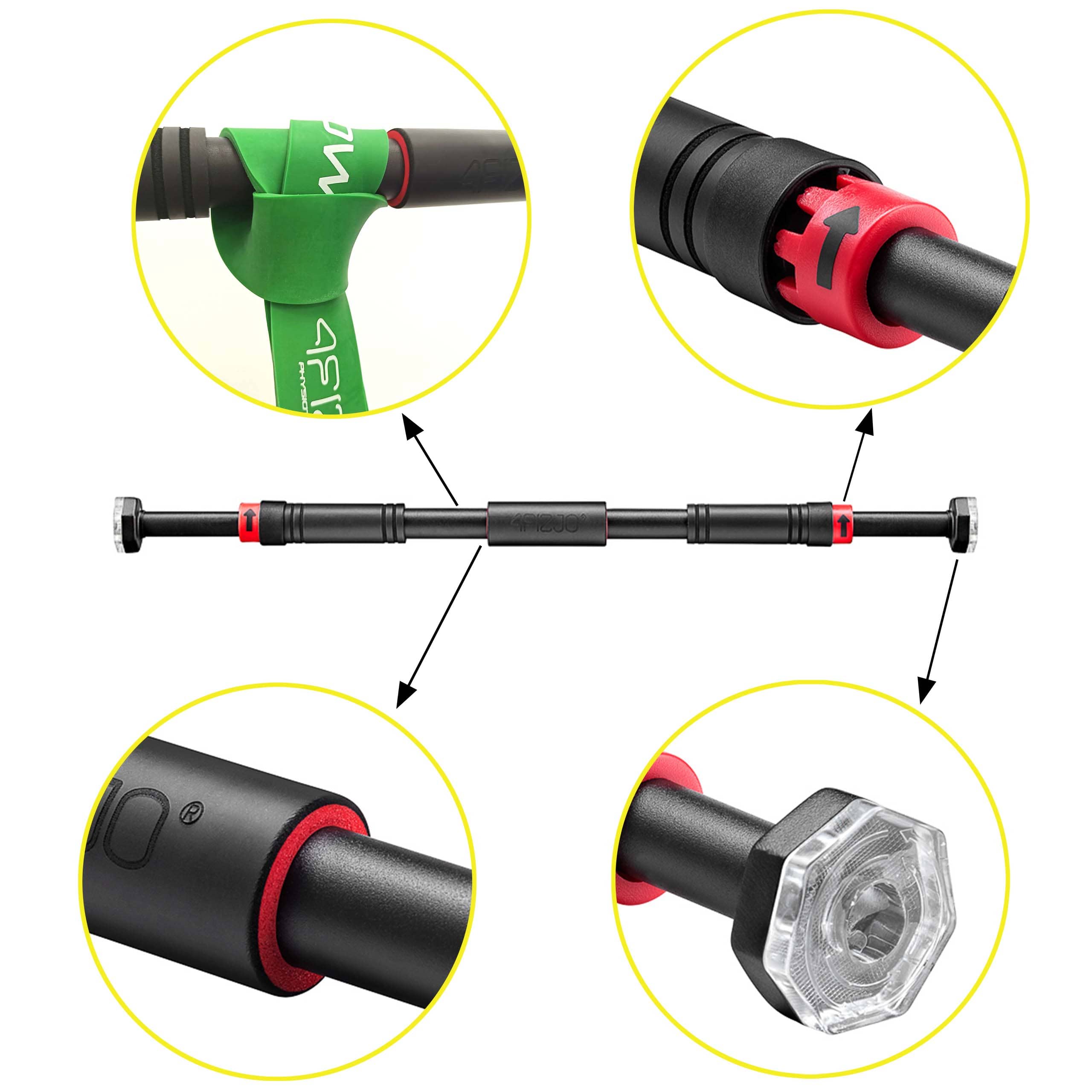 Klimmzugstange für den Türrahmen Fizjo Pro 66 – 100 cm – Bild 3