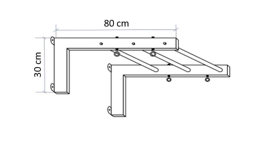 Klimmzugstange für die Wand Steel – Bild 2