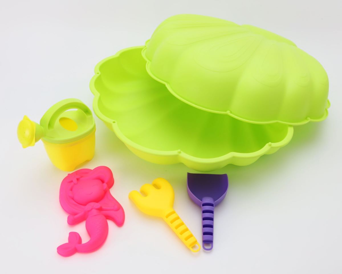 Mini-Sandmuschel mit Sandspielzeug – Bild 9