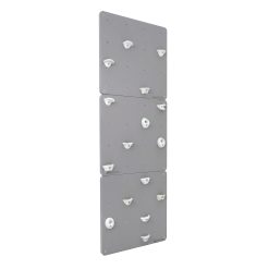 Graue Kletterwand fürs Kinderzimmer