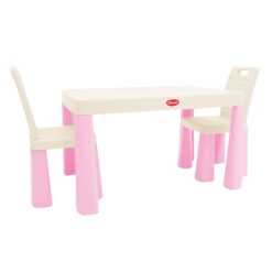 Kindertisch + Kinderstühle aus Plastik