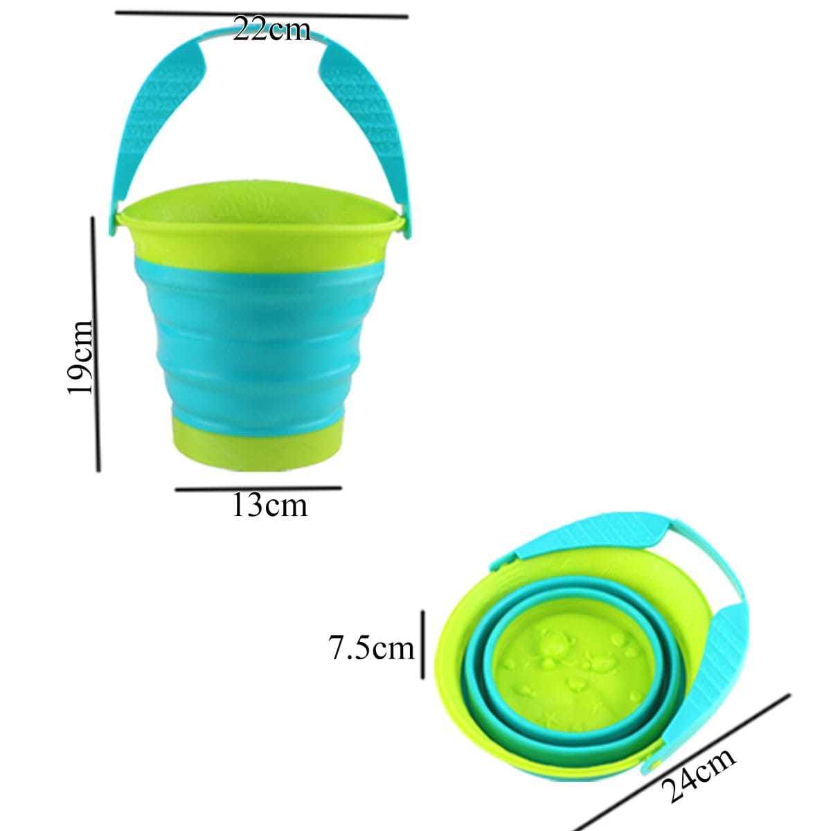 Klappbarer Eimer Für Kinder Round XL – Bild 4