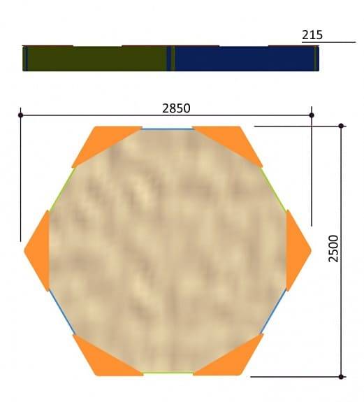 Sechseckiger Sandkasten – Bild 6